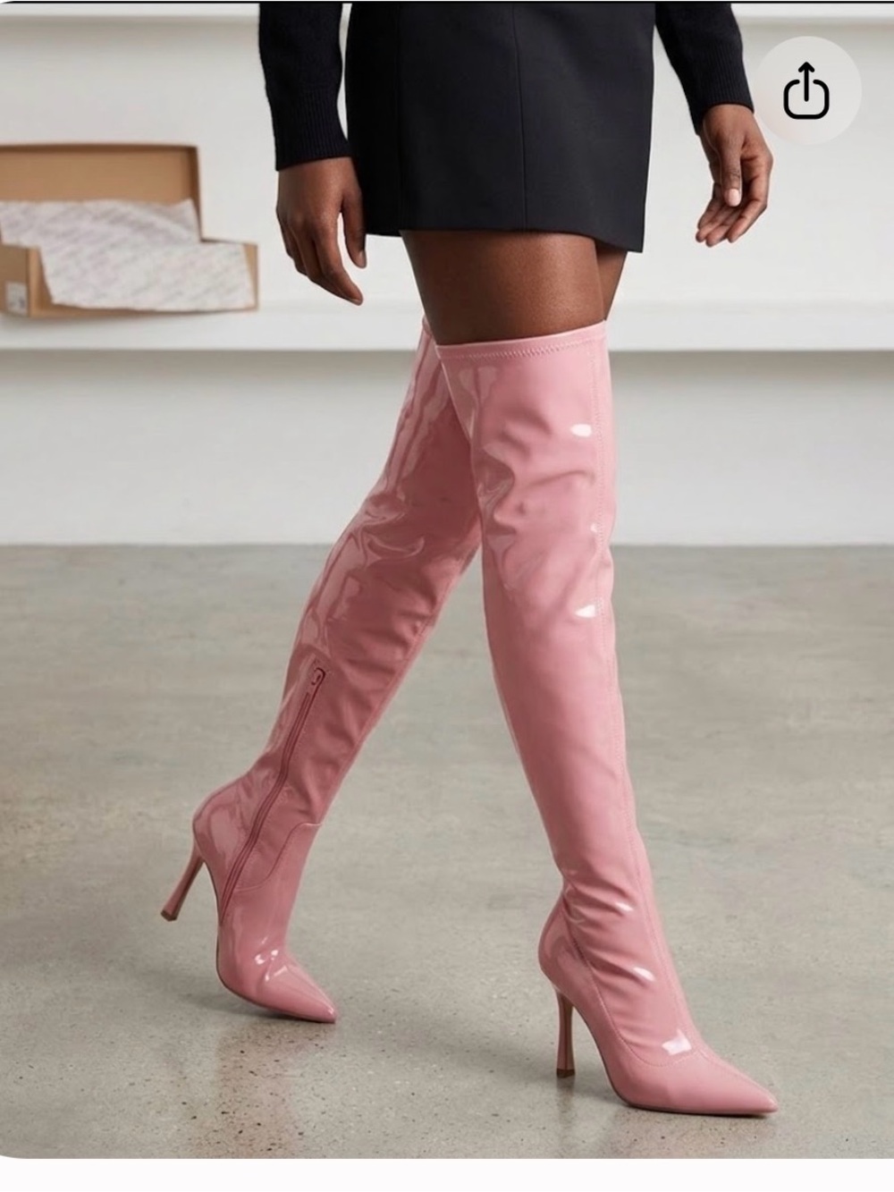 Steve Madden Blush Pink High Heel Boots